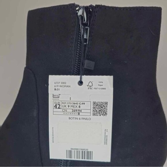 Mango - Ladies, Pointed Heel Ankle Boot - Black. Size: 10 (US), 42 (EU). NWT - Picture 10 of 16